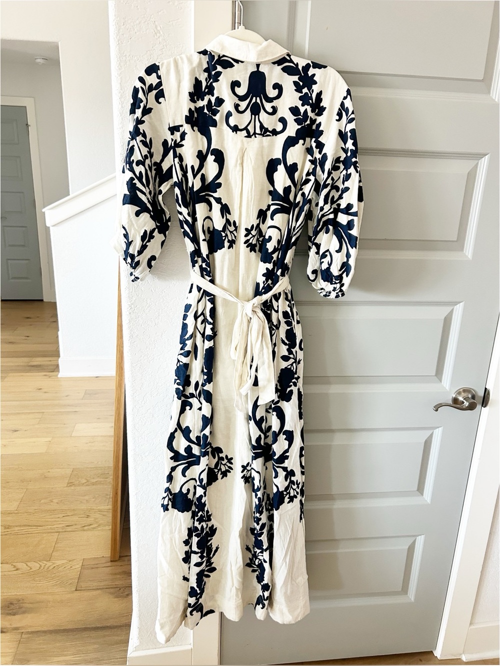 NWT Anthropologie Maeve Mona Linen Blend Maxi Shirtdress - Picture 6 of 6